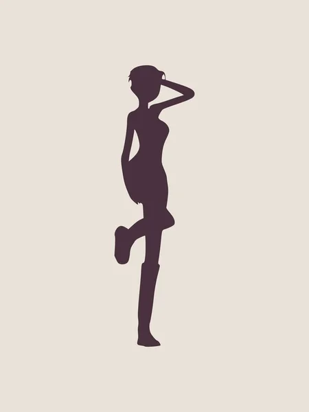 Silhouette de femmes sexy — Image vectorielle