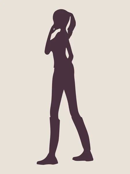 Silhouette de femmes sexy — Image vectorielle