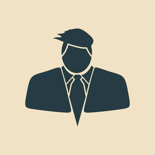 Επιχειρηματίας στο εικονίδιο κοστούμι — Διανυσματικό Αρχείο