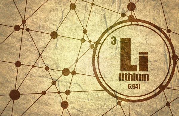 Lityum kimyasal element. — Stok fotoğraf