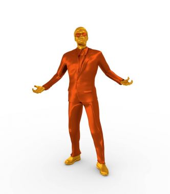 İşadamı Sihirbazı poz.