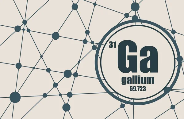 Galliumkemiskt grundämne. — Stock vektor