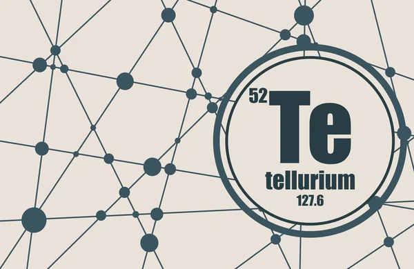 Chemisches Element Tellur. — Stockvektor