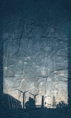 Enerji ve güç Icons set. Broşür tasarımı