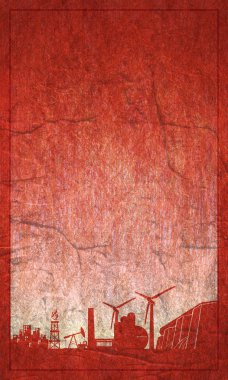 Enerji ve güç Icons set. Broşür tasarımı