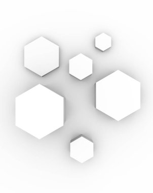 Altıgen konsept tasarımı soyut arkaplan