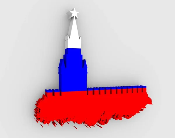 Spasskaya Tower of Kremlin in Moscow — Stock Photo, Image