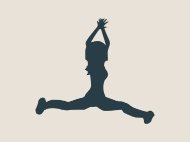 Seksi kadın silueti