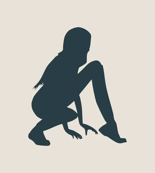 Silhouette de femmes sexy — Image vectorielle