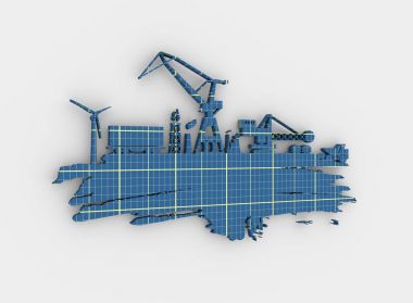 Enerji ve Güç simgeleri ayarlandı. Fırça darbesi