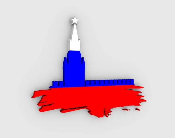 Spasskaja Toren van het Kremlin in Moskou — Stockfoto