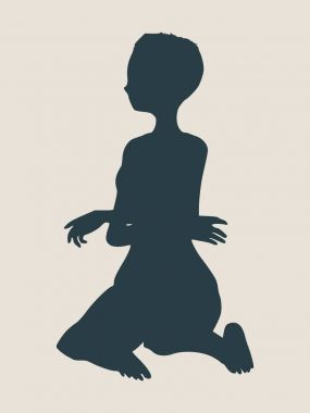 Seksi kadın silueti