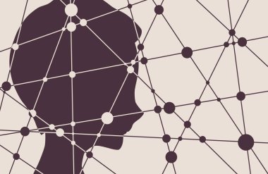 bir kadının baş silüeti