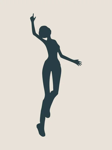 Sexy vrouwen silhouet — Stockvector