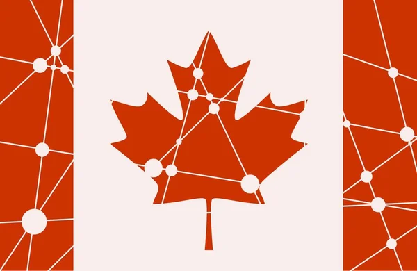 Kanada bayrağı kavramı — Stok Vektör