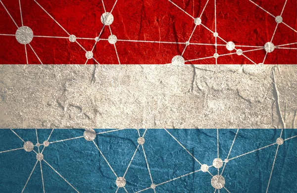 Koncepcja bandery Niderlandów — Zdjęcie stockowe
