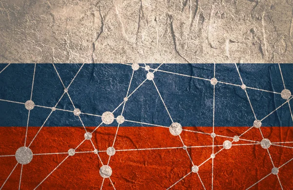 Vlaggenconcept Rusland — Stockfoto