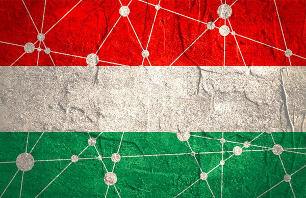 Vlaggenconcept Hongarije — Stockfoto
