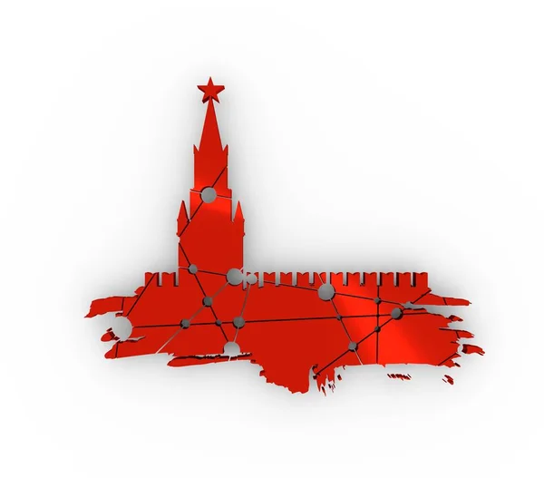 Spasskaja Toren van het Kremlin in Moskou — Stockfoto