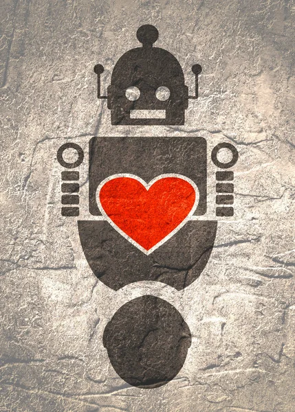 인간과 로봇간의 관계 — 스톡 사진