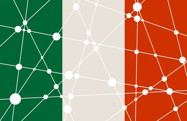 Italia bandera concepto — Archivo Imágenes Vectoriales