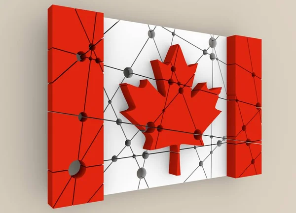 Canada flag concept — Stock Photo, Image