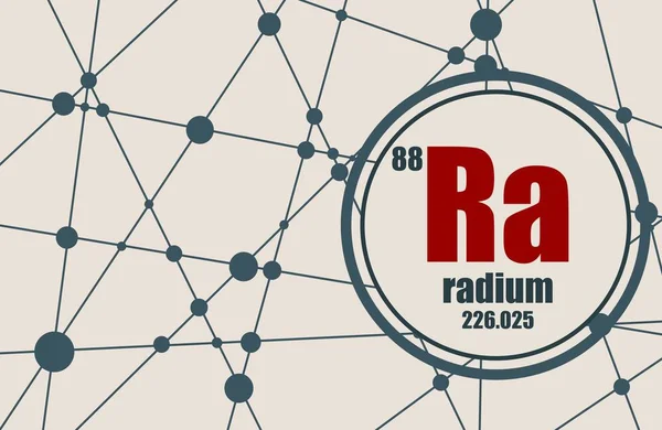 Élément chimique du radium . — Image vectorielle