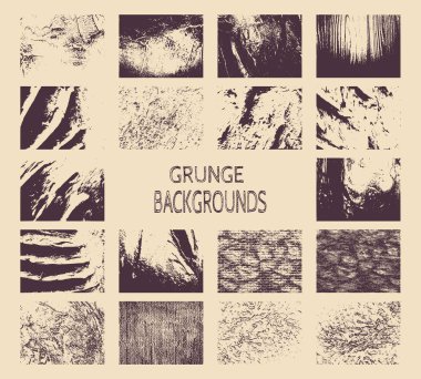 Soyut kabartma yüzey arka planlar seti