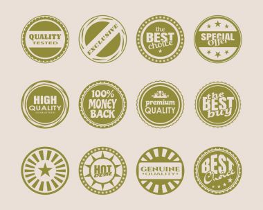 pul ve çıkartmalar Icons set