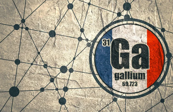 Gallium chemisch element. — Stockfoto