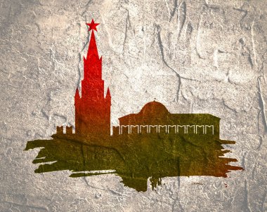 Moskova 'daki Spasskaya Kremlin Kulesi