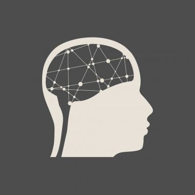 Bir adamın silueti.