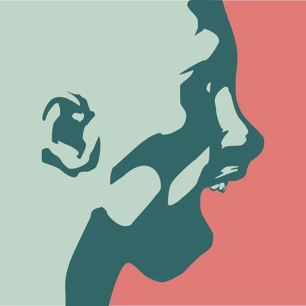 Les expressions d'avatar de femme font face à des émotions illustration vectorielle . — Image vectorielle