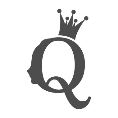 Vintage queen siluet. Ortaçağ Kraliçe profili