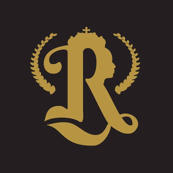 Logo de la corona real — Vector de stock