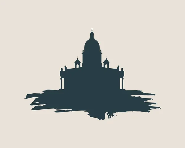 Catedral de San Isaacs en San Petersburgo Rusia . — Vector de stock