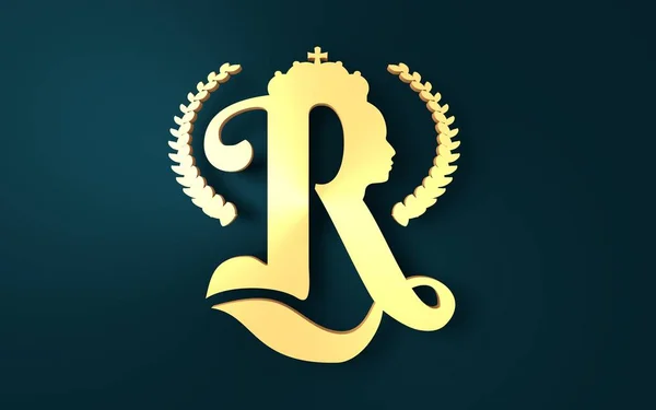 Logo der königlichen Krone — Stockfoto