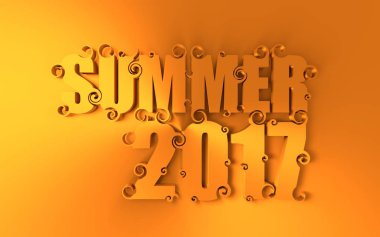 Resimde yaz 2017 metinle yazı