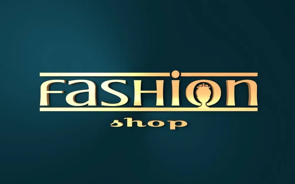 Fashion shop logo design. — Stock Photo, Image