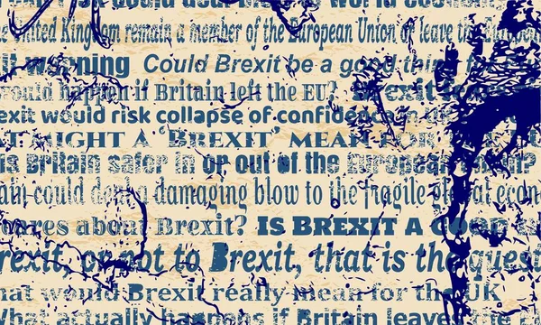 İngiltere Avrupa Birliği'nden çıkın. Brexit — Stok Vektör