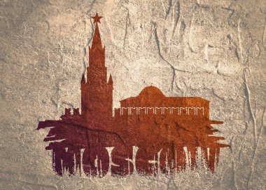 Moskova 'daki Spasskaya Kremlin Kulesi