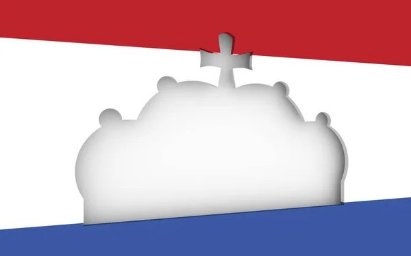 Ilustração estilizada da coroa imperial do Estado — Fotografia de Stock