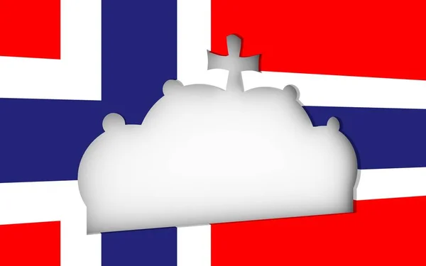 Stylized illustration of the imperial state crown — Stock Photo, Image