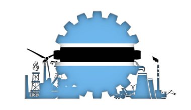 Bayrağı ile enerji ve güç Icons set