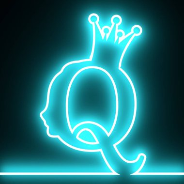 Vintage queen siluet. Ortaçağ Kraliçe profili