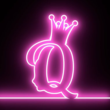 Vintage queen siluet. Ortaçağ Kraliçe profili