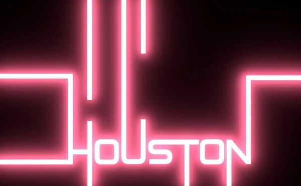 Návrh textu Houston. — Stock fotografie