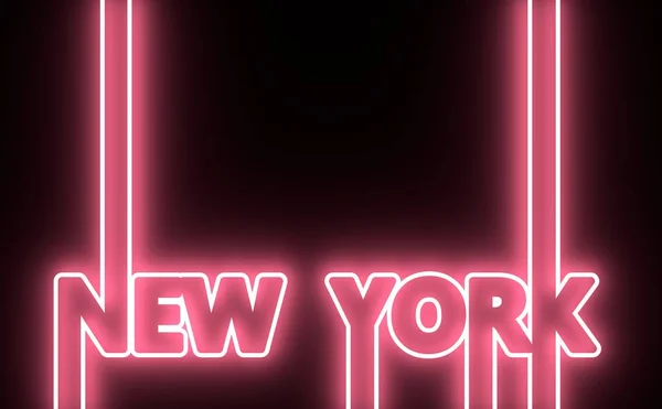 Nombre de la ciudad de Nueva York. Concepto de cartel tipográfico creativo — Foto de Stock