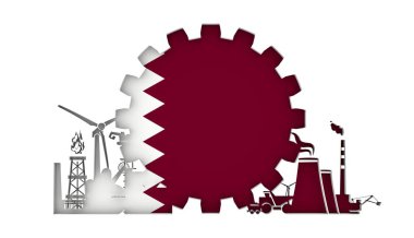 Bayrağı ile enerji ve güç Icons set