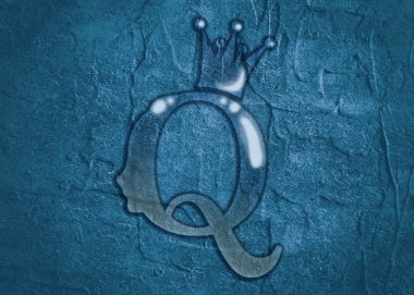 Vintage queen siluet. Ortaçağ Kraliçe profili